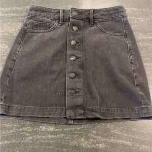 American Eagle Black Denim Skirt